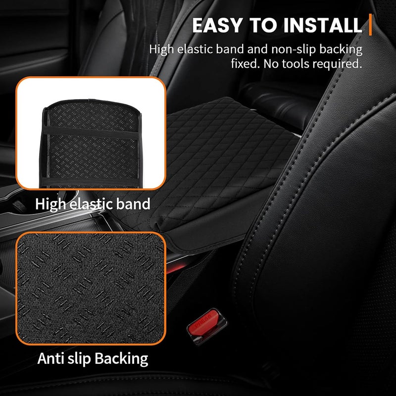 Rilsen Custom Fit for Center Console Cover Acura MDX 2022 2023 2024 2025 2026 Armrest Cover Center Console Pad Interior Accessories Car Armrest Seat Box Cover Protector Black - Image 5
